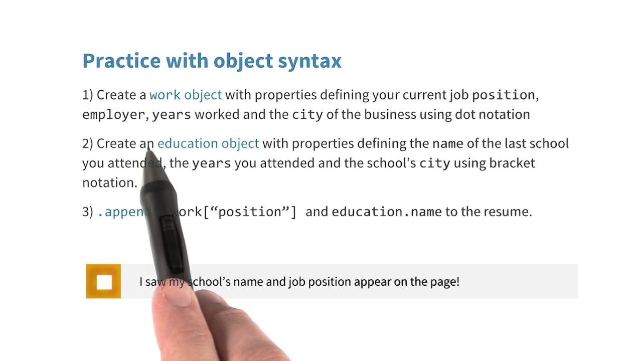 Practice with Objects Quiz - JavaScript Basics