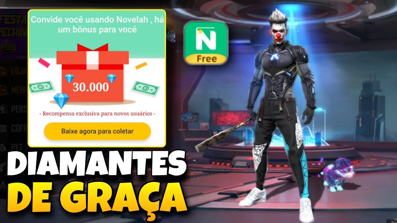 Novelah Melhor aplicativo pra conseguir Diamantes de Graça no Free Fire - ATUALIZADO 💎😊