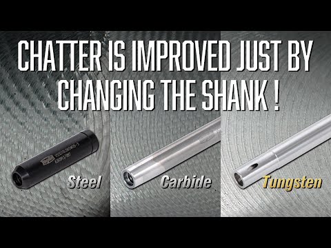Chatter is improved just by changing the shank!