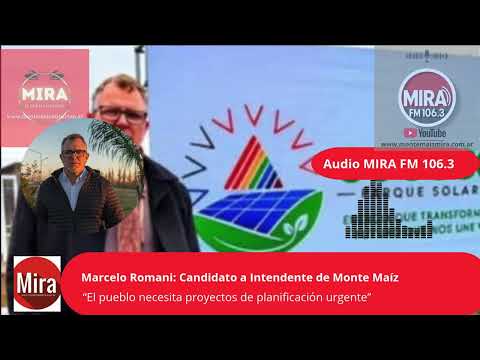 Marcelo Romani: Candidato a Intendente de Monte Maíz