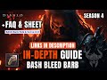 IN-DEPTH GUIDE OF THE BEST SEASON 4 Build - Bash Bleed Barb Diablo 4