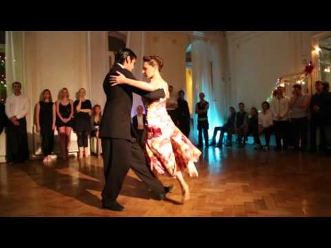  Magdalena Gutierrez  and  German Ballejo  are  dancing  at  Tangomania  in  2016