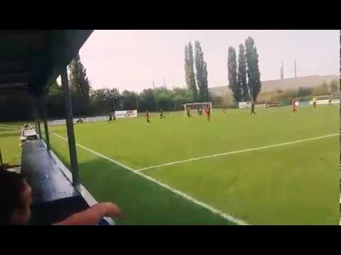 footballer Michael number 7 in the black team (SV Wienerberg vs SC Ostbahn XI)