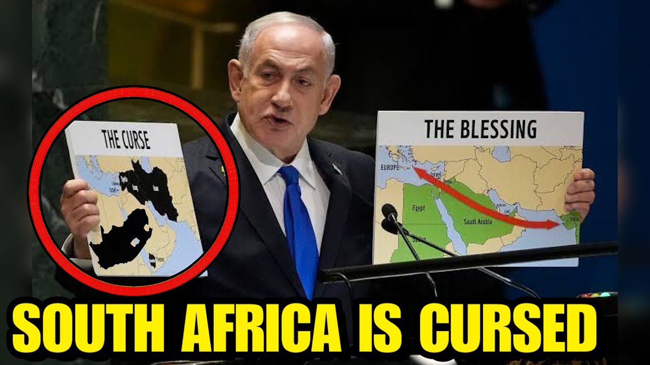WHAT THE H*LL😮 NETANYAHU Attacks RAMAPHOSA And Curse South Africa By Showing Him This Maps