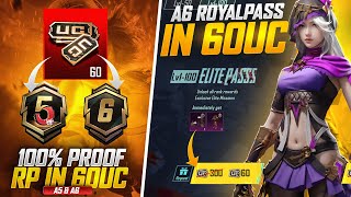 A6 Royal Pass in 60 Uc | Trick To Get Royal Pass in 60 Uc | Best Trick Ever |PUBGM