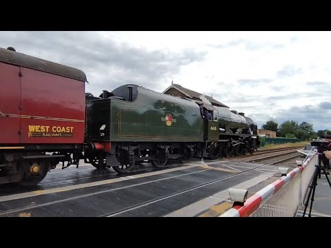 Scots Guardsman at Malton Crossing. 06/07/23 #scarboroughspaexpress