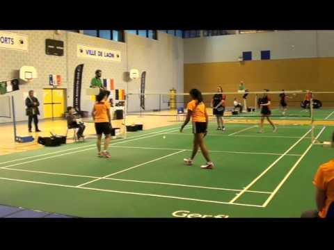 Badminton - ICN3 - J6 - LAON  - AMIENS - DD - 2015/2016