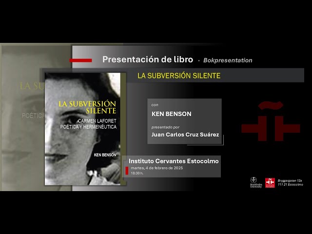 Vídeo relacionado con La subversión silente: Carmen Laforet, poética y hermenéutica (Diálogos Peninsulares nº 1)