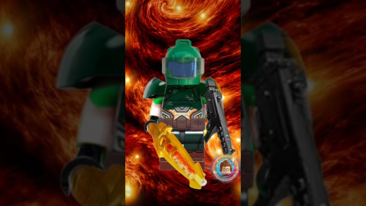 How to Make DOOM SLAYER LEGO Minifigure #Doom #YouTubeShorts #DoomSlayer #LEGO