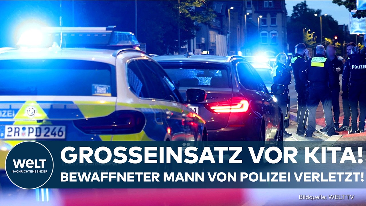 ERKRATH: Einsatz eskaliert! Polizei schießt bewaffneten Mann nahe Kindergarten nieder!