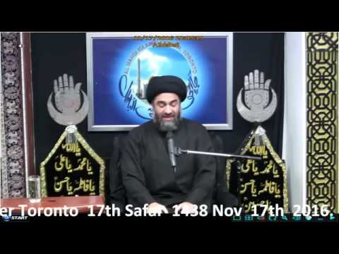 17th Night of Safar 1438/2016 - Maulana Syed Ali Raza Rizvi