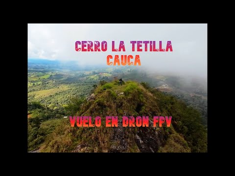 Cerro La tetilla en Santa Rosa Cauca. Colombia en moto