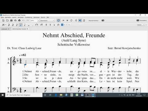 Nehmt Abschied, Freunde - Tenor + Bass