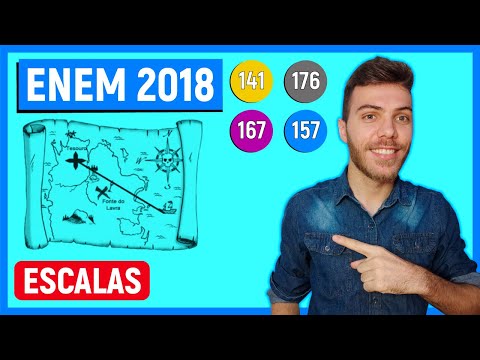 🛑ESCALA - 141 Enem 2018 - Um mapa é a representação reduzida e simplificada de uma localidade. Essa