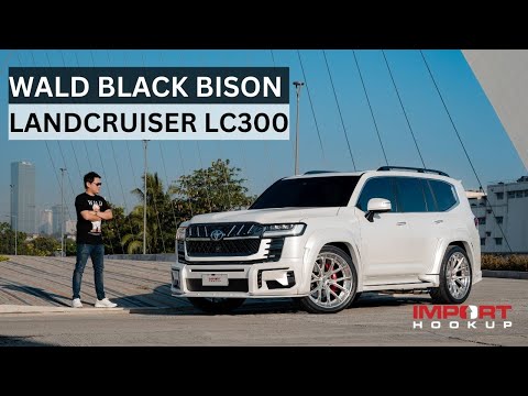 The First Wald International Black Bison Land Cruiser 300 outside Japan