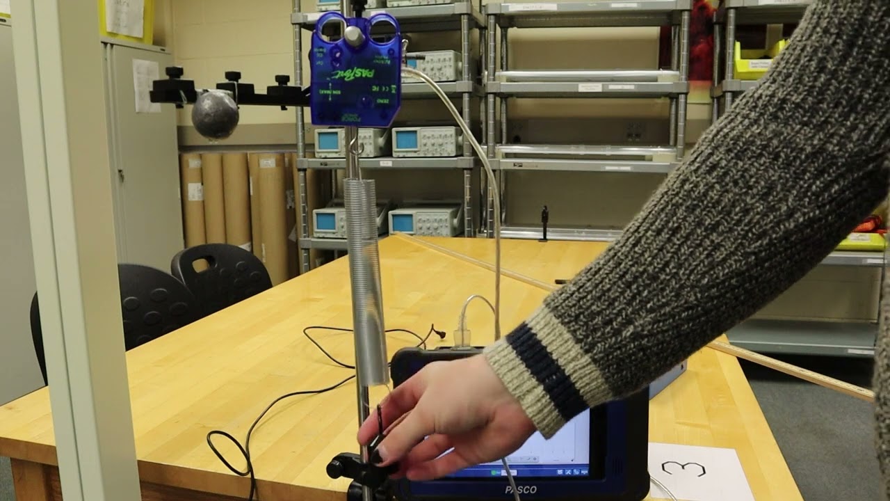 Physics 1, Experiment 10 Lab Video: Simple Harmonic Motion