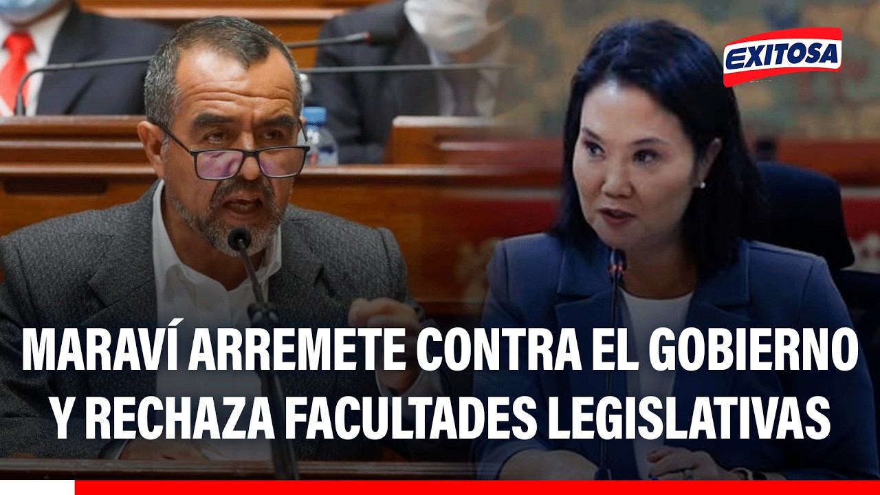 🔴🔵 Iber Maraví arremete contra el Gobierno y rechaza facultades legislativas