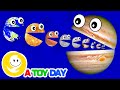 HUNGRY PLANETS COMPILATION Planet SIZES For BABY Funny Planet Comparison For Kids Planets