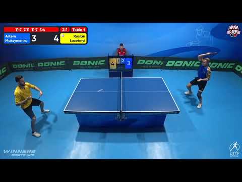 12:30 Artem Maksymenko 3 - 1 Ruslan Lazebnyi West 1 WIN CUP 14.12.2022 | TABLE TENNIS WINCUP