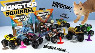 Monster Jam Trucks Grave Digger Zombie BroDozer Dragon &amp; More! 2019 Spin Master Toys