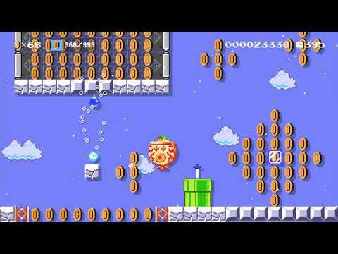 Over 1000 Coins! by EnEcks OWO 🍄 Super Mario Maker 2 #amk