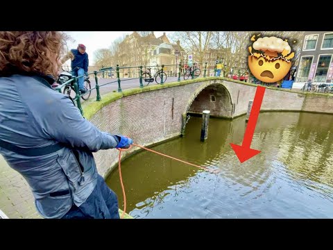 $10,000 Reward Magnet Fishing in Amsterdam! (The Best Treasure Hunt)