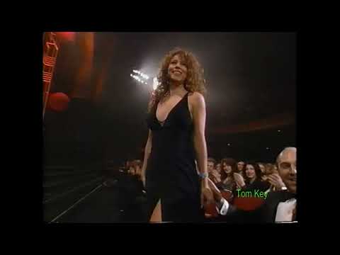 Pat Benatar presents Mariah Carey- wins best pop female- 1993 AMAS(1/27/1993) 4K HD
