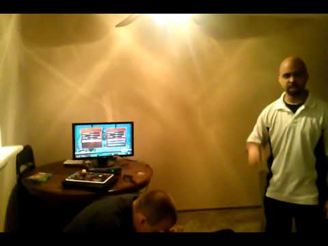 Spider-Dan making an example for Tyram.