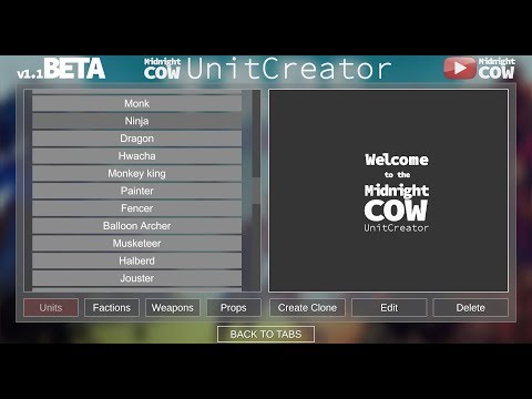 NEW TABS UNIT CREATOR!!! NEW UPDATE! Totally accurate battle simulator