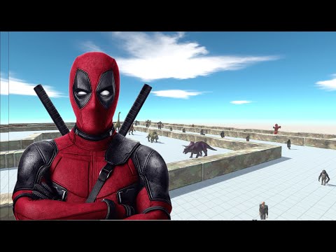 DEADPOOL DEATHRUN - Animal Revolt Battle Simulator