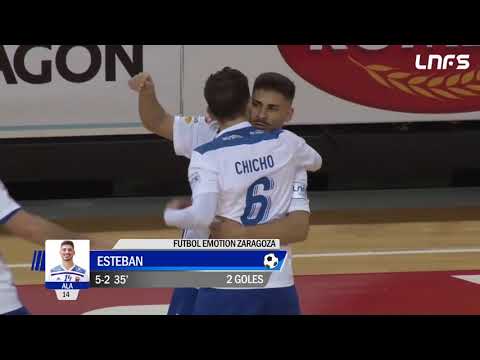 Gol Esteban (5-2) Fútbol Emotion Zaragoza - O Parrulo Ferrol. J18, 1Div. LNFS