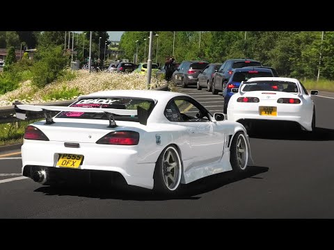 4,000 Modified Cars Cause CHAOS Arriving at a Car Show!