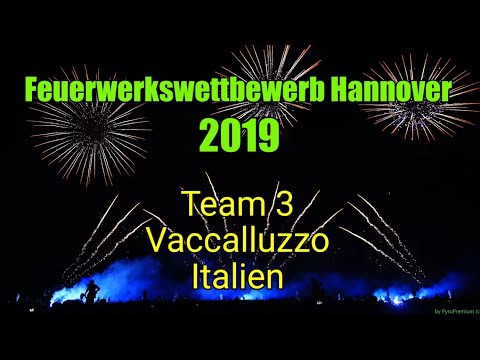 [4K] Feuerwerkswettbewerb Hannover 2019 - Team 3 - Vaccalluzzo (Italien)