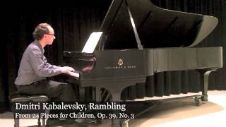 Dmitri Kabalevsky, Rambling