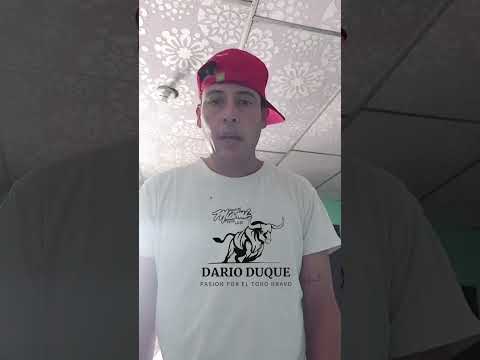 Damian Peñaloza muletero de profesión para el evento en Astrea cesar