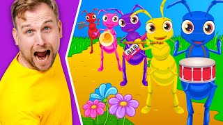 Ants Go Marching | Kids Nursery Rhymes 🐜🌈