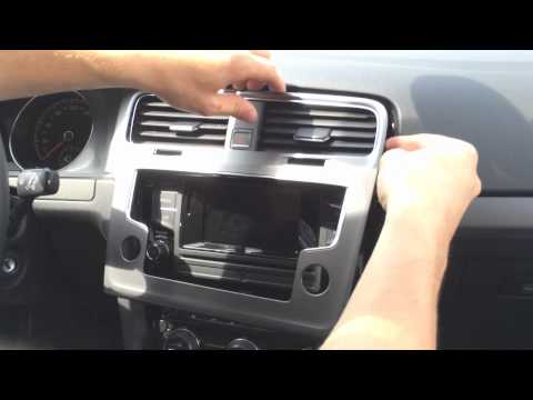 Golf 7 Radio ausbauen / Navi nachrüsten VW Golf MK7 Rabbit Radio extension