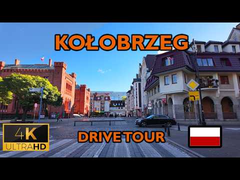 ⁴ᴷ⁶⁰ 🇵🇱 Kołobrzeg | Przejazd autem po Kołobrzegu (Październik 2025) [4K]