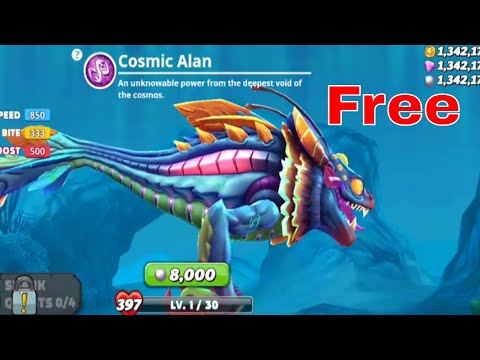 Hungry Shark World:  Free Cosmic Alan Shark