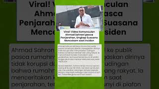 Viral! Video Kemunculan Ahmad Sahroni pasca Penjarahan, Ungkap Suasana Mencekam saat Insiden