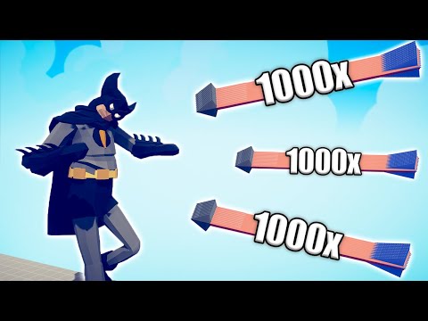 BATMAN GIANT vs 1000x OVERPOWERED UNITS - TABS | Totally Accurate Battle Simulator 2023