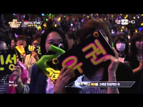 [HD] 140403 P.O,G.O, Minah, Nichkhun (Special Stage) - Let it go @ M! Countdown