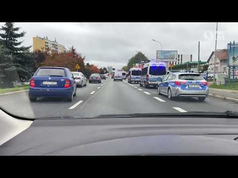 Pochód kibiców Resovii na 88. Derby Rzeszowa [WIDOK Z DRONA]