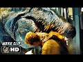 Spinosaurus Boat Attack Scene JURASSIC WORLD REBIRTH 2025 Movie CLIP HD