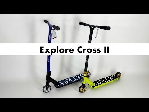 Трюковый самокат Explore Cross II HIC зеленый + пега - фото 1 - id-p1402841078
