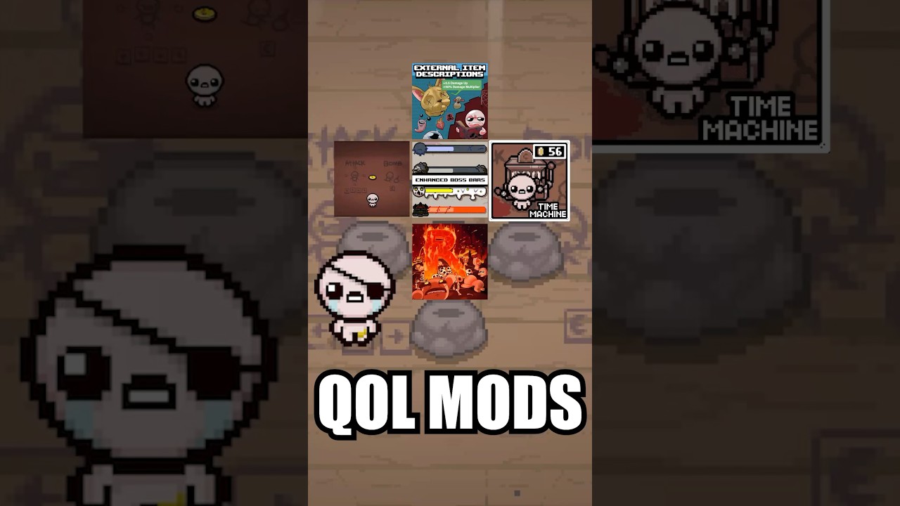 The BEST QOL Mods In Repentance!... #bindingofisaacrepentance #tboirepentance #gaming #guide