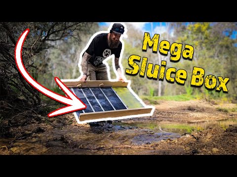 Making a DIY Sluice Box for Gold Mining!