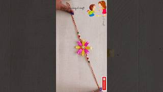 how to make rakhi at home using paper  #shorts #ytshorts  #rakhi #diy #rakshabandhan #diy #trending