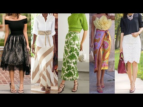 ATUENDOS y combinaciones de ROPA de MODA 2024 con FALDAS/ faldas de moda 2024 LOOKS y OUTFITS