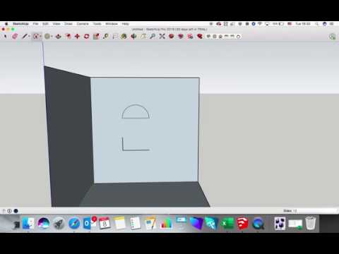 SketchUp Tutorials for Beginners - Arc tool